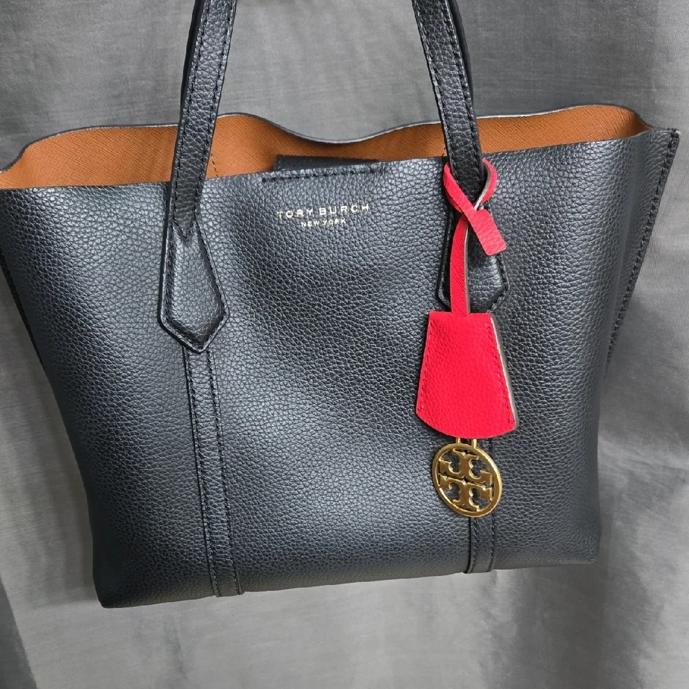 Tory Burch Black Tote EUC - Picture 10 of 14